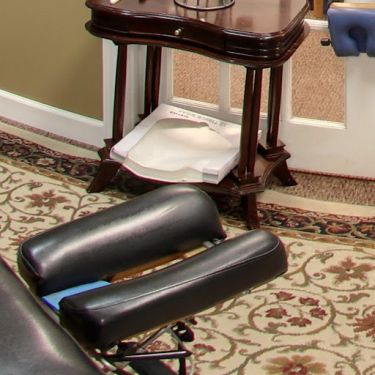 Chiropractic adjustment table at Providence Family Chiropractic in Lansing, MI