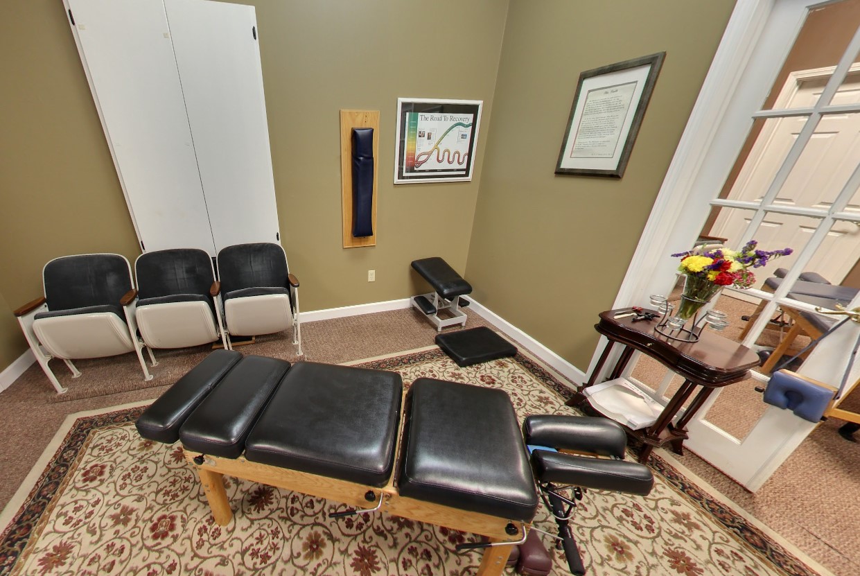Chiropractic adjustment treatment room at Providence Family Chiropractic in Lansing, MI