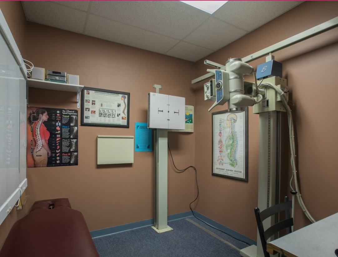 On-site digital X-ray imaging room at Providence Family Chiropractic in Lansing, Michigan